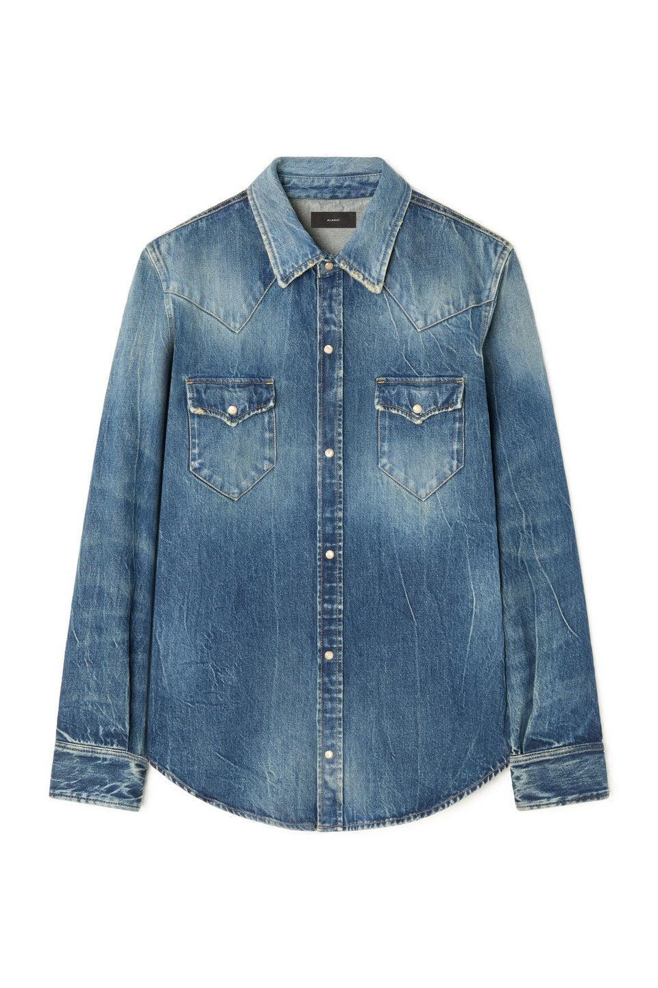 ALANUI-Pacific Roads Denim Shirt-NOWALL