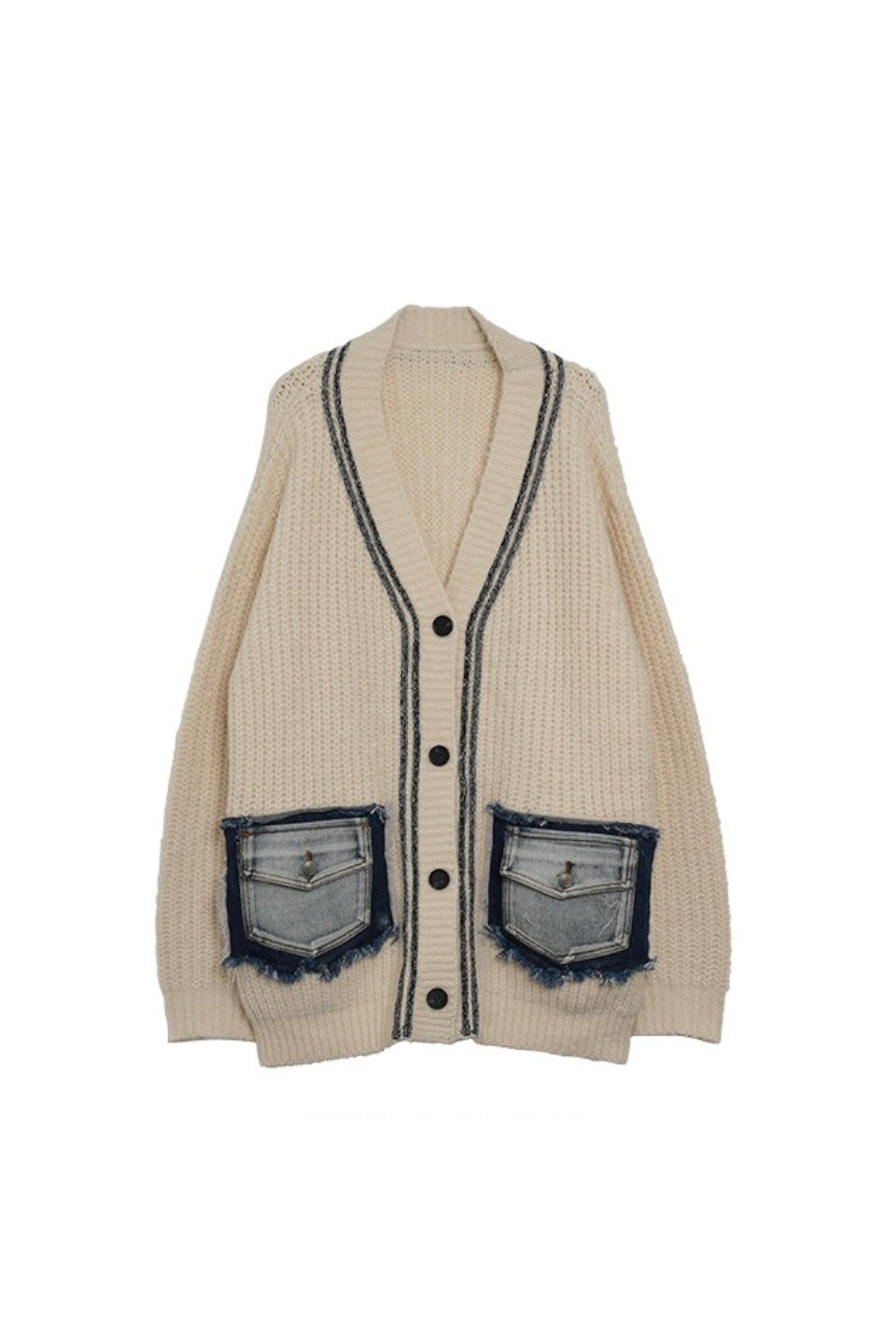 MICALLE MICALLE-Patch Pocket Cardigan-NOWALL