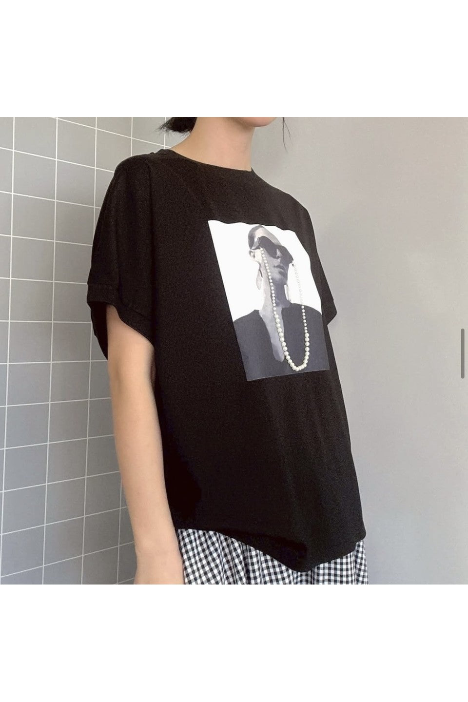 MICALLE MICALLE-Photo Print T-Shirt-NOWALL
