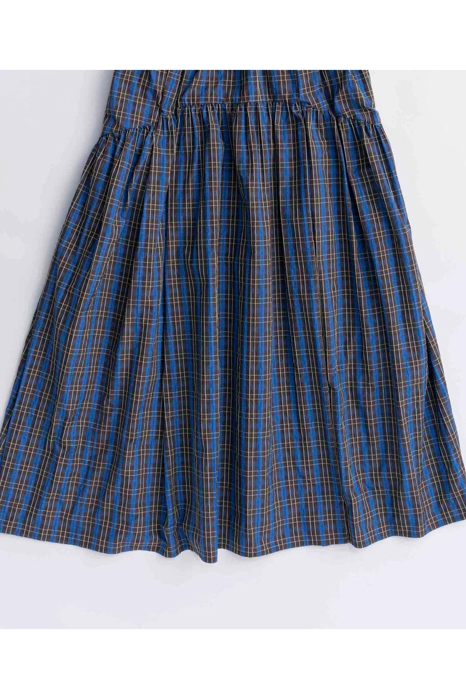 MAISON SPECIAL-Plaid Taffeta Voluminous Dress-NOWALL