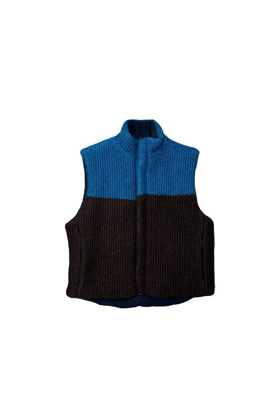 Reversible Knit Vest - navy / 3