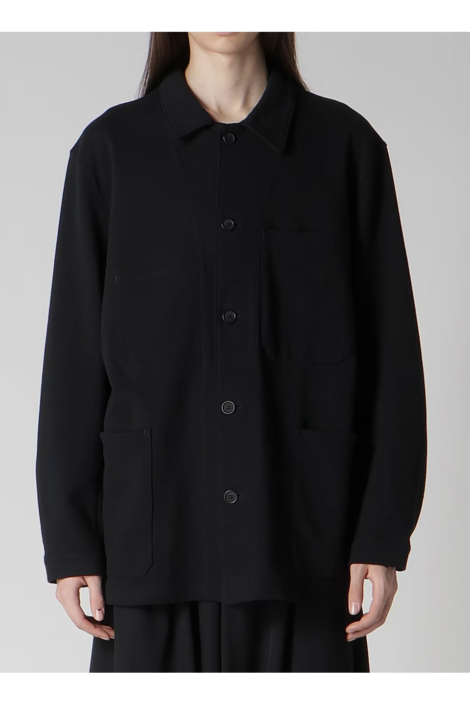 Yohji Yamamoto POUR HOMME-Regulation French Terry Shirt Jacket-NOWALL