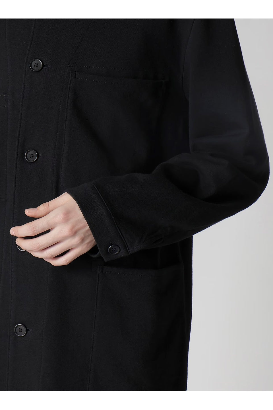 Yohji Yamamoto POUR HOMME-Regulation French Terry Shirt Jacket-NOWALL