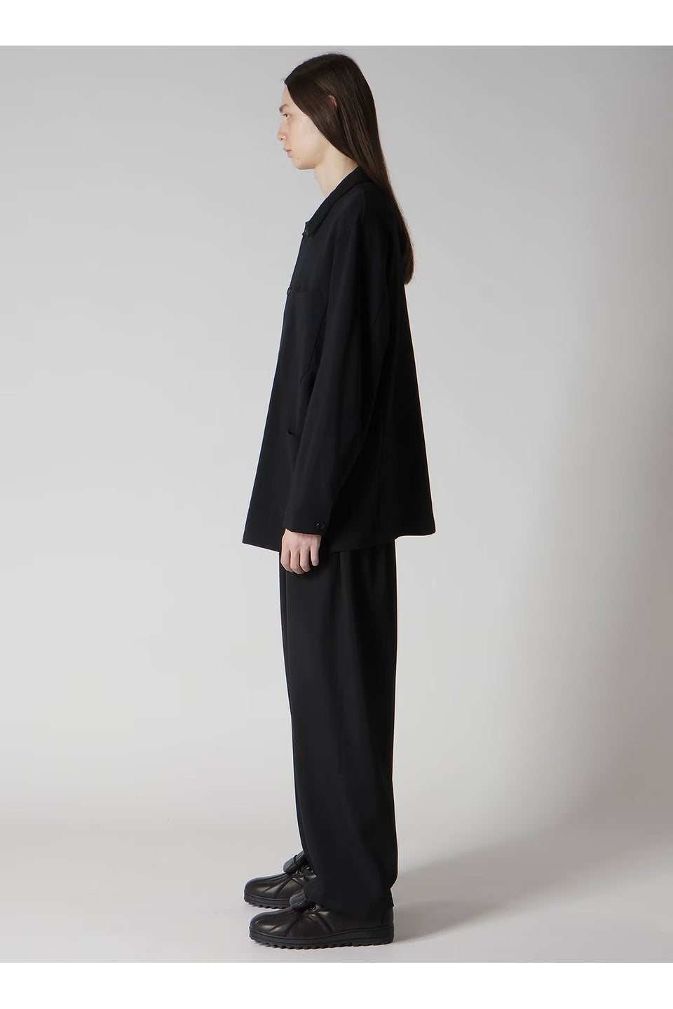 Yohji Yamamoto POUR HOMME-Regulation French Terry Shirt Jacket-NOWALL