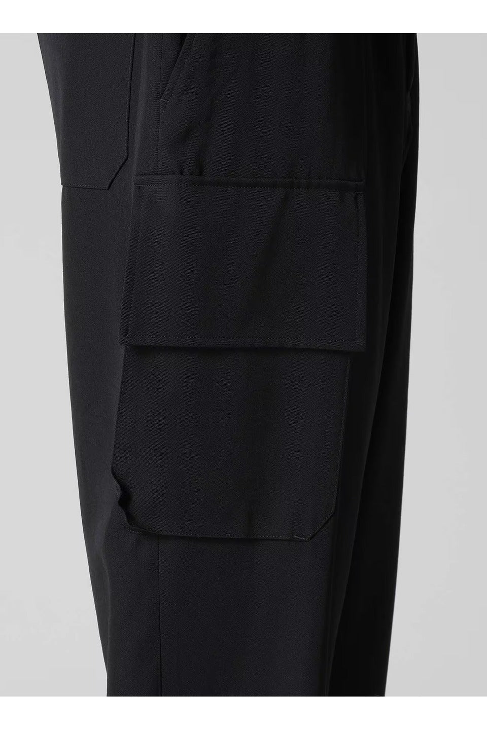 Yohji Yamamoto POUR HOMME-Regulation Gabardine Rib Flap Pocket Pants-NOWALL
