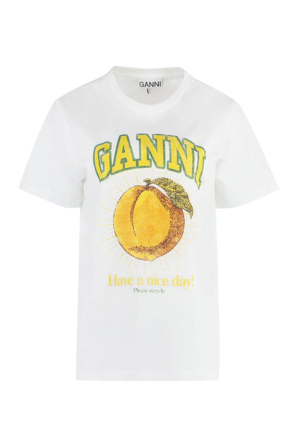 GANNI-Relaxed Peach T-shirt-NOWALL