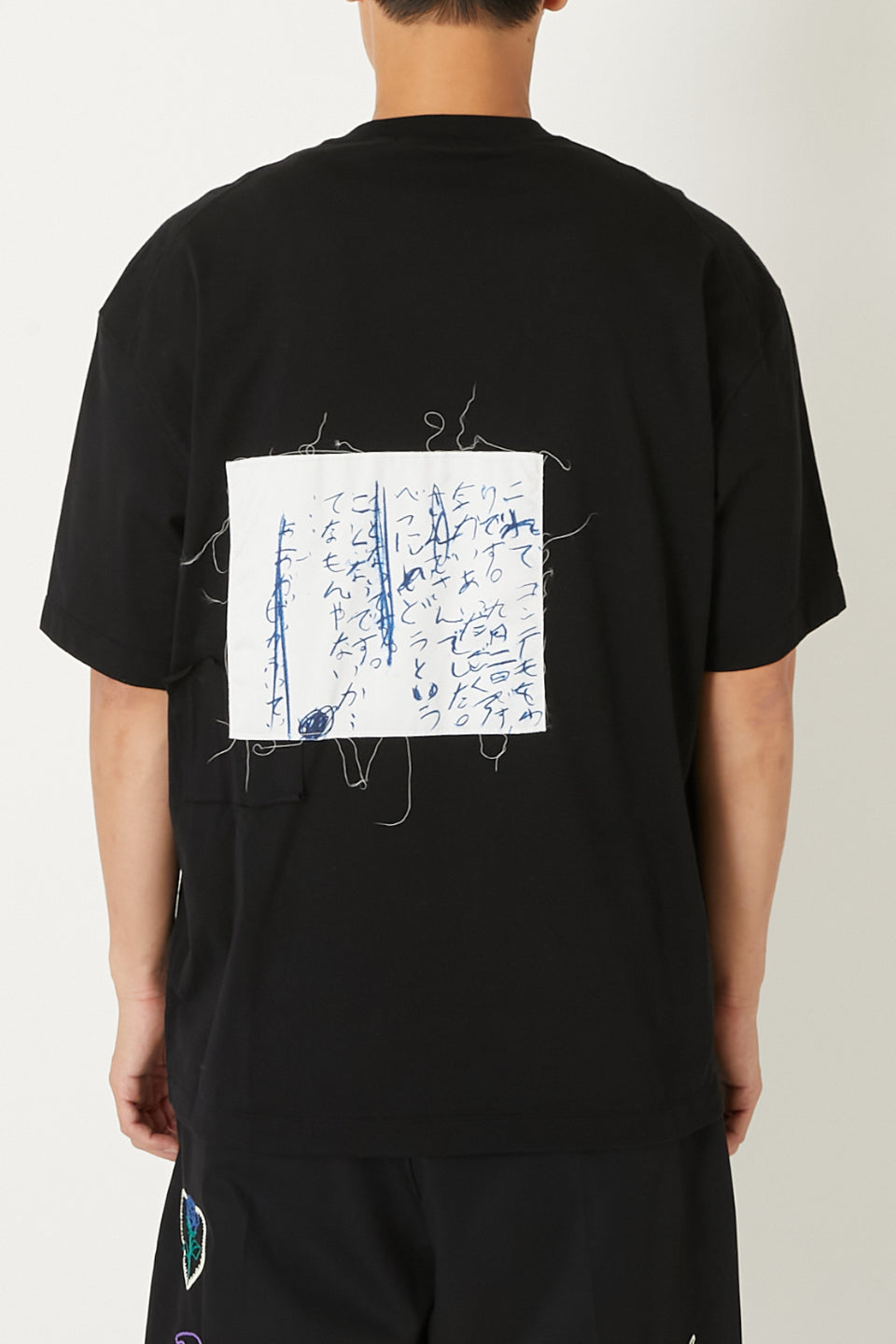 ALMOSTBLACK-Remake Pached Print T-shirts-NOWALL