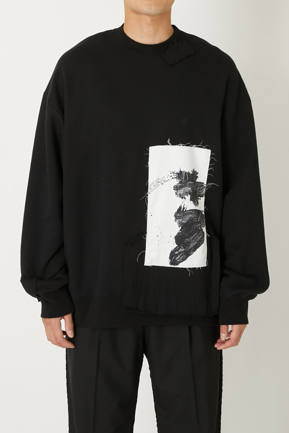 ALMOSTBLACK-Remake Print Sweat-NOWALL