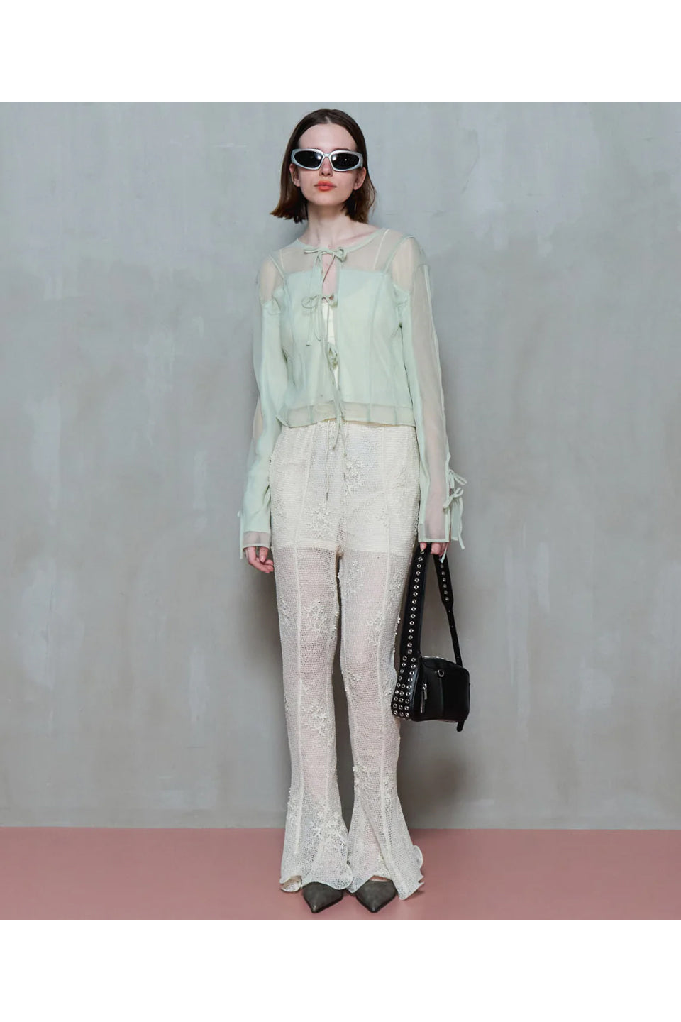 MAISON SPECIAL-Reversible Sheer Cardigan-NOWALL
