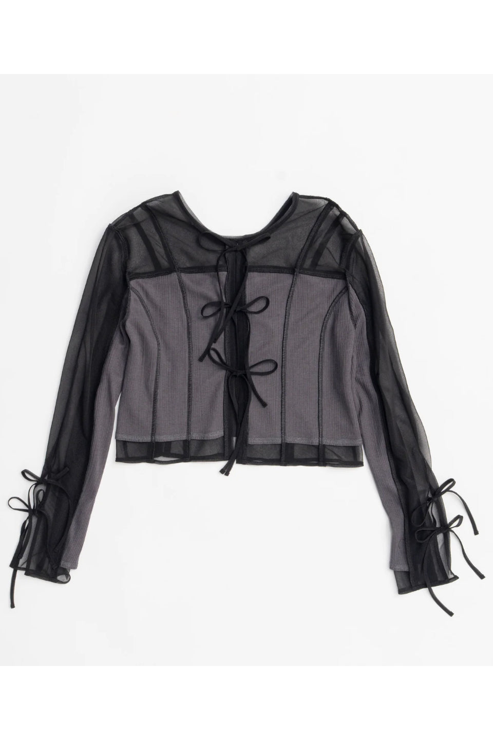 MAISON SPECIAL-Reversible Sheer Cardigan-NOWALL