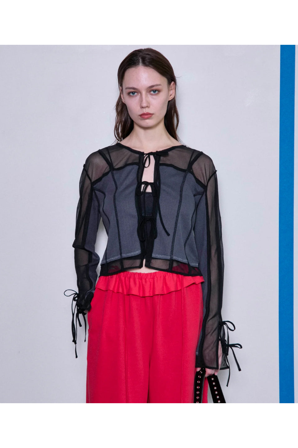 MAISON SPECIAL-Reversible Sheer Cardigan-NOWALL