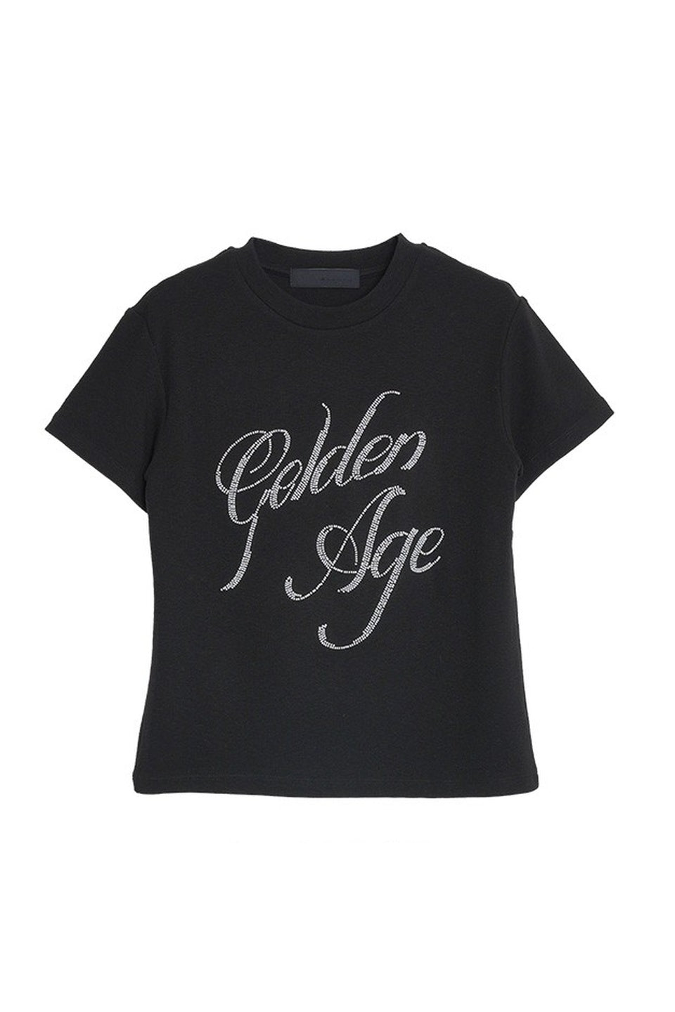 MICALLE MICALLE-Rhinestone Logo Tee-NOWALL