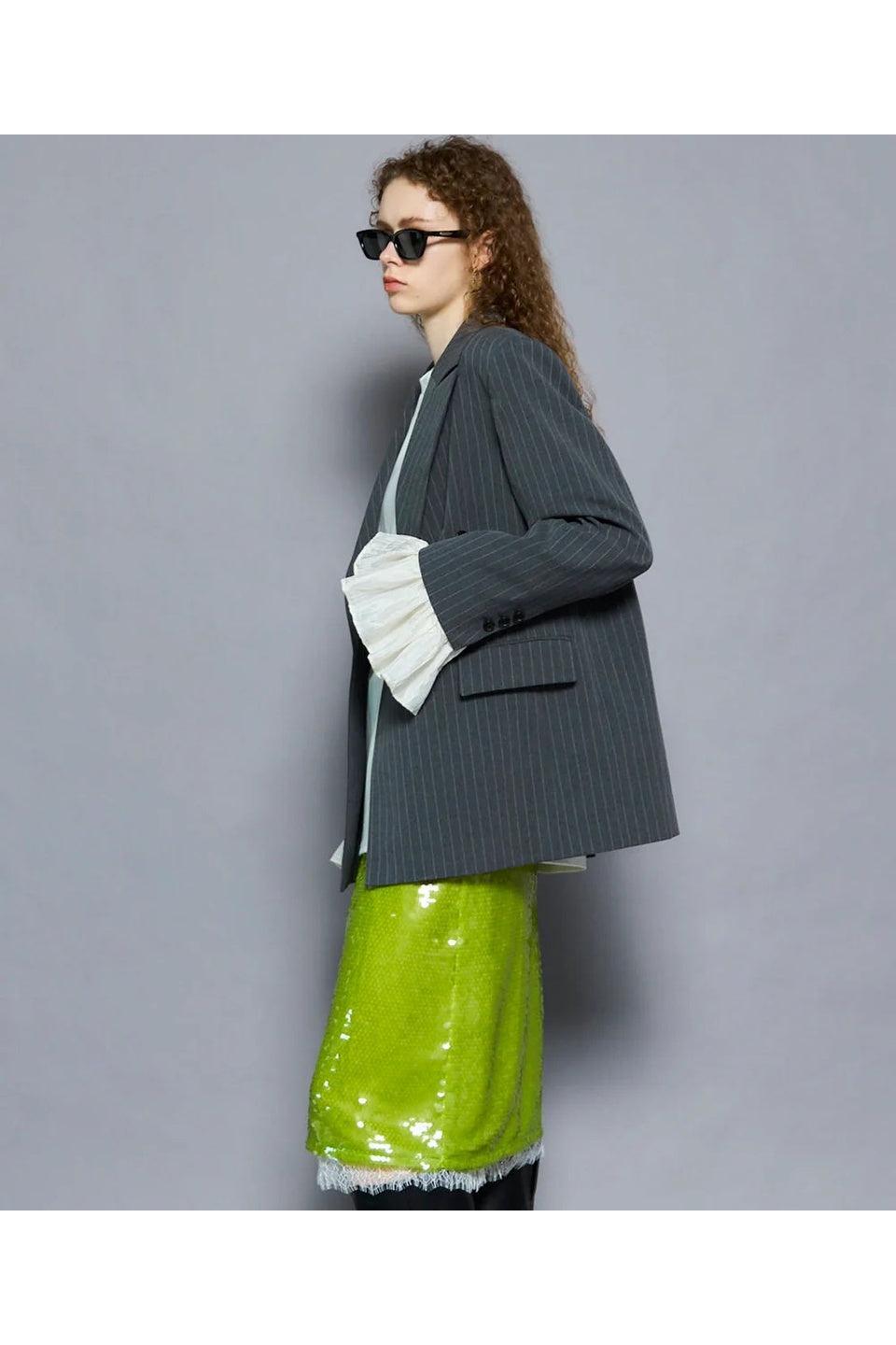 Ruffle Sleeves Jacket