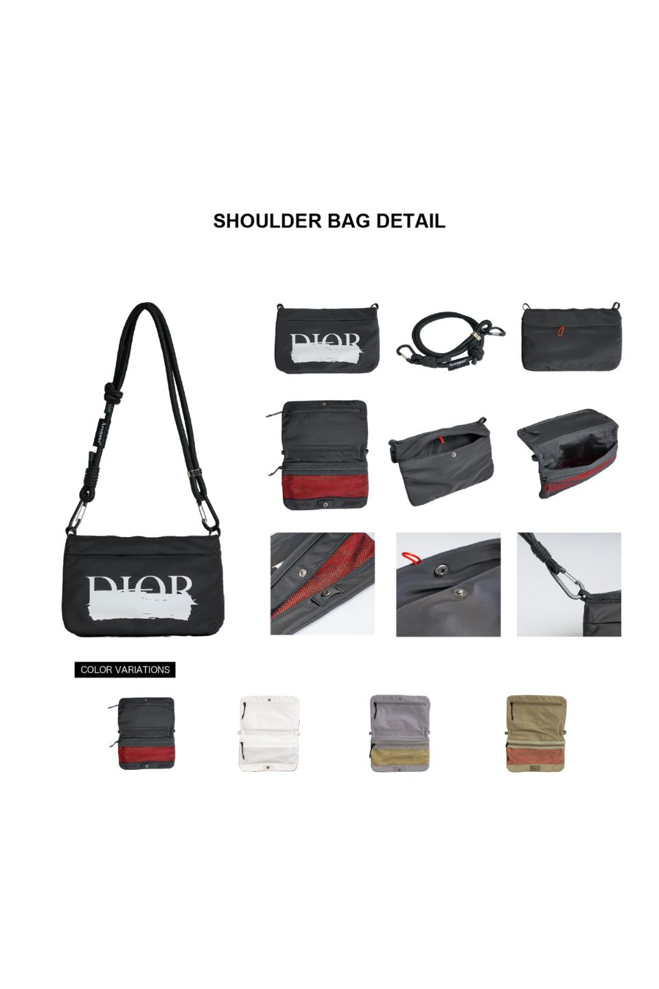 MICALLE MICALLE-SHOULDER BAG（FOLDABLE）STRAP SET-NOWALL