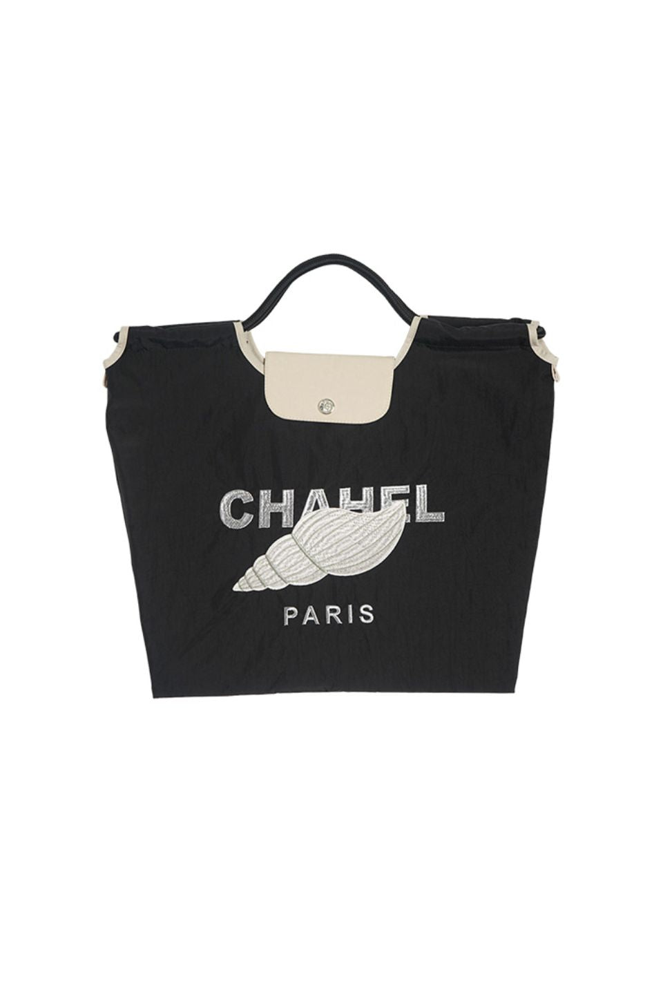 MICALLE MICALLE-SPIRAL SHELL MOTIF FLAP BAG-NOWALL
