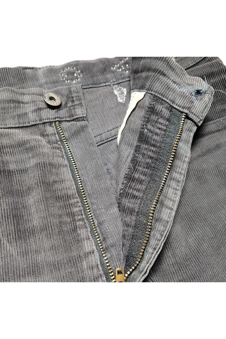 DENIM DOCTORS-STUDDED CORDUROY PANTS-NOWALL