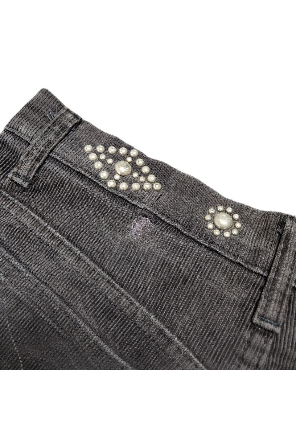 DENIM DOCTORS-STUDDED CORDUROY PANTS-NOWALL