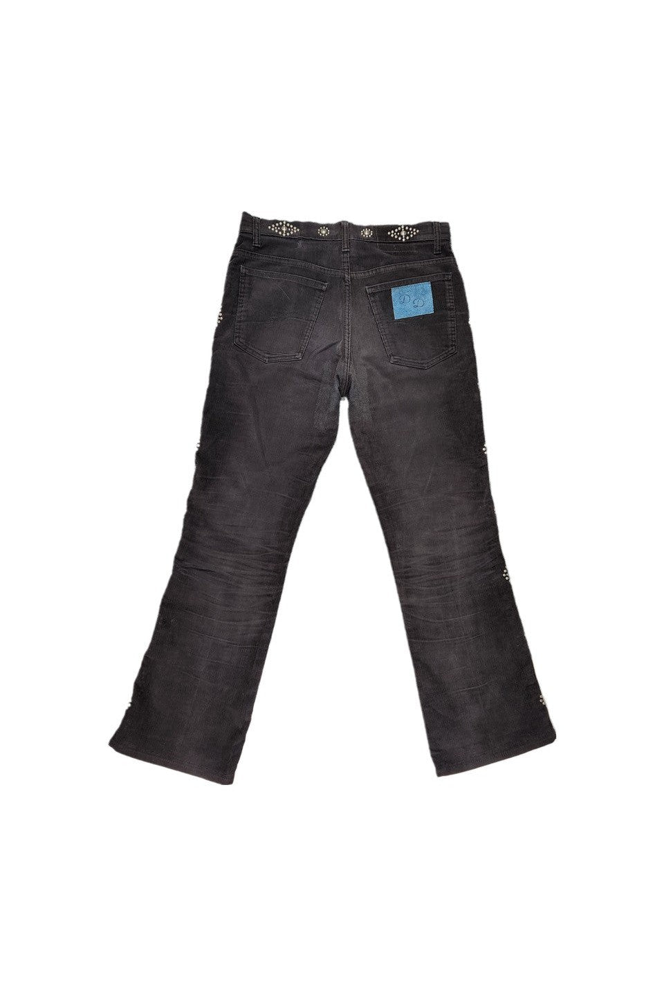 DENIM DOCTORS-STUDDED CORDUROY PANTS-NOWALL