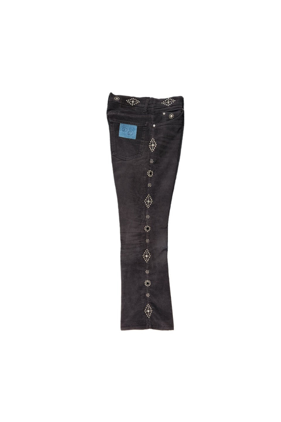 DENIM DOCTORS-STUDDED CORDUROY PANTS-NOWALL