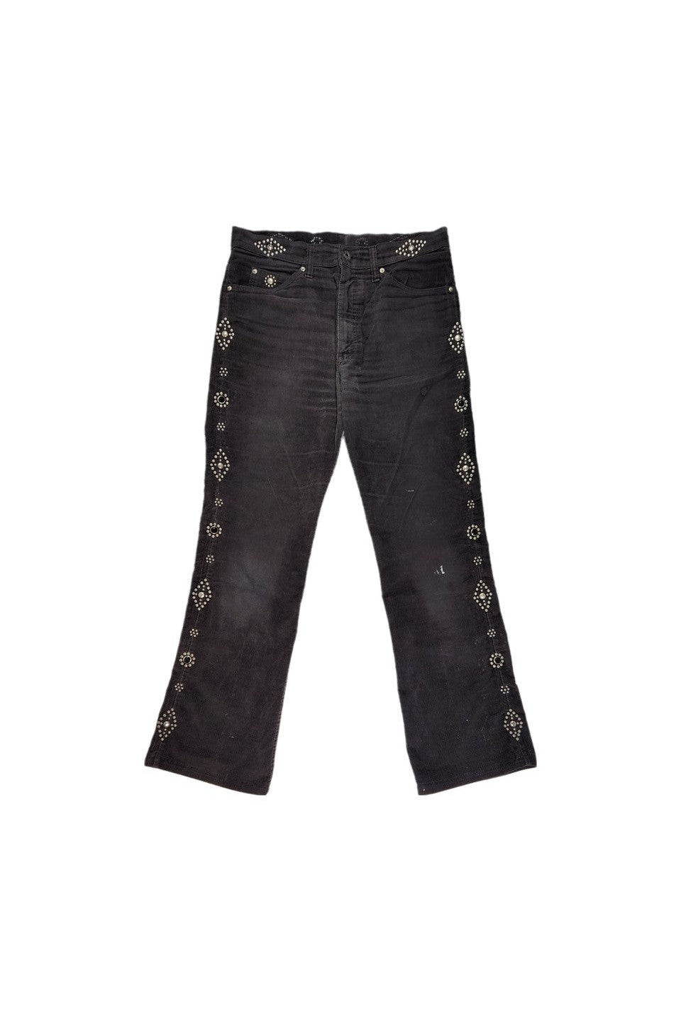 DENIM DOCTORS-STUDDED CORDUROY PANTS-NOWALL