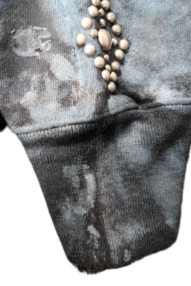 DENIM DOCTORS-STUDDED HOODIE-NOWALL