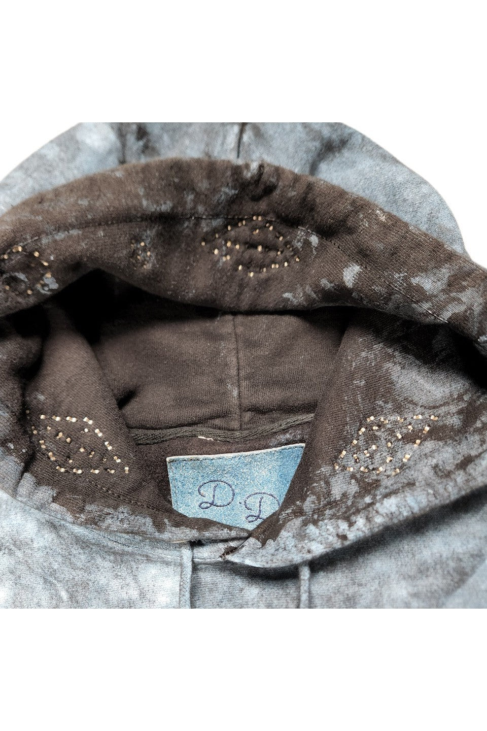 DENIM DOCTORS-STUDDED HOODIE-NOWALL