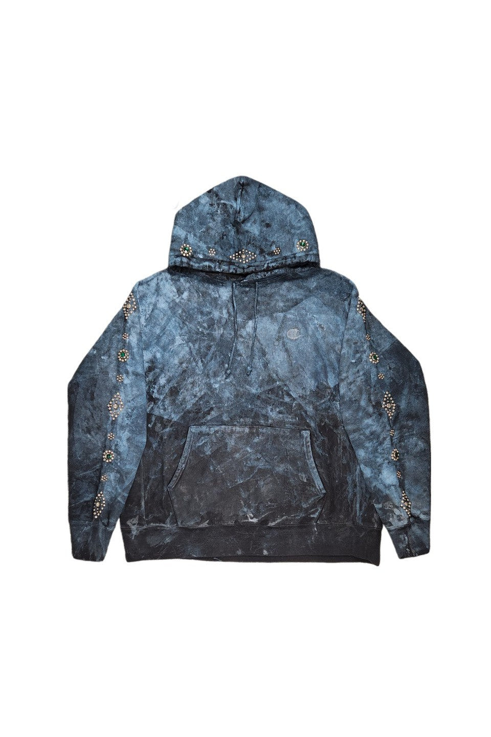 DENIM DOCTORS-STUDDED HOODIE-NOWALL