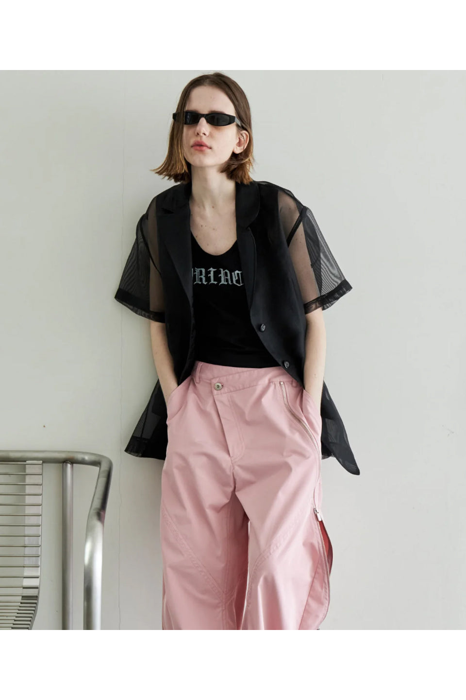 MAISON SPECIAL-Sheer Half Sleeve Jacket-NOWALL