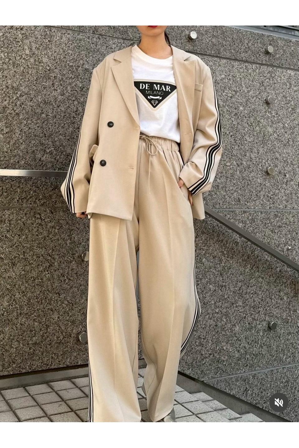 MICALLE MICALLE-Side Line Double Jacket Set Up-NOWALL