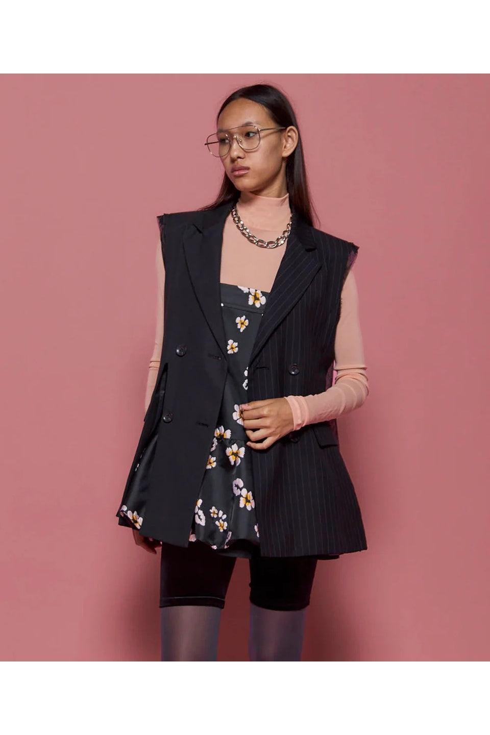 MAISON SPECIAL-Side Tulle Gilet-NOWALL