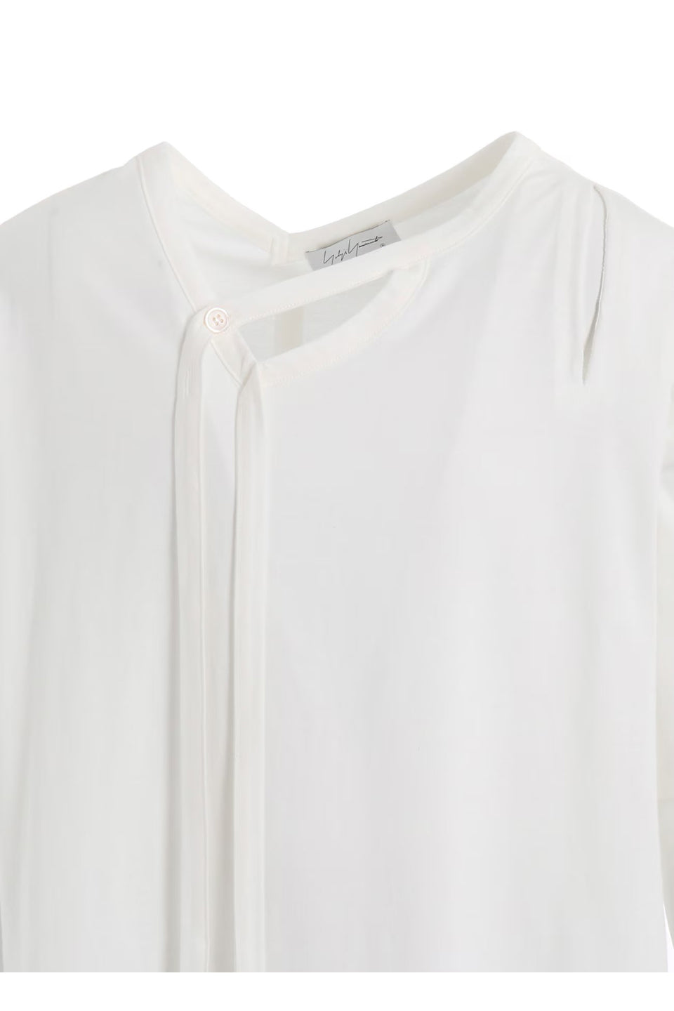 Yohji Yamamoto POUR HOMME-Single Jersey Binder V Neck T-NOWALL