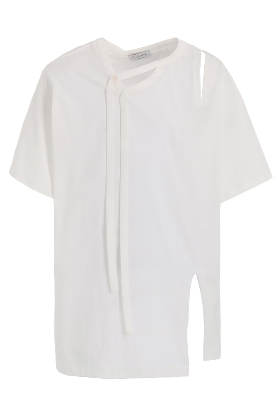 Yohji Yamamoto POUR HOMME-Single Jersey Binder V Neck T-NOWALL