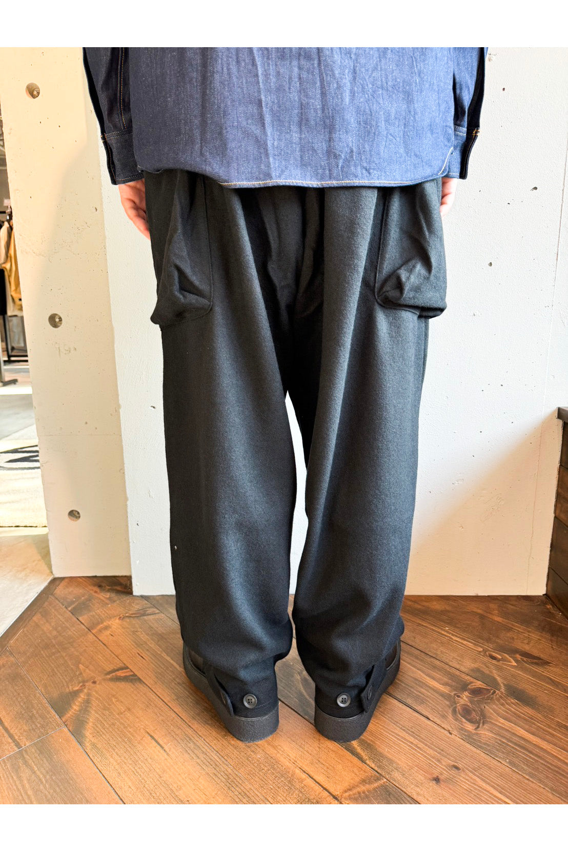 Yohji Yamamoto POUR HOMME-Soft Jersey Out Pocket Pants-NOWALL