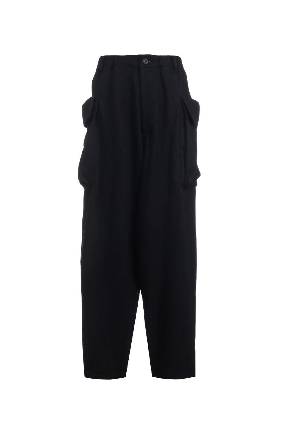 Yohji Yamamoto POUR HOMME-Soft Jersey Out Pocket Pants-NOWALL