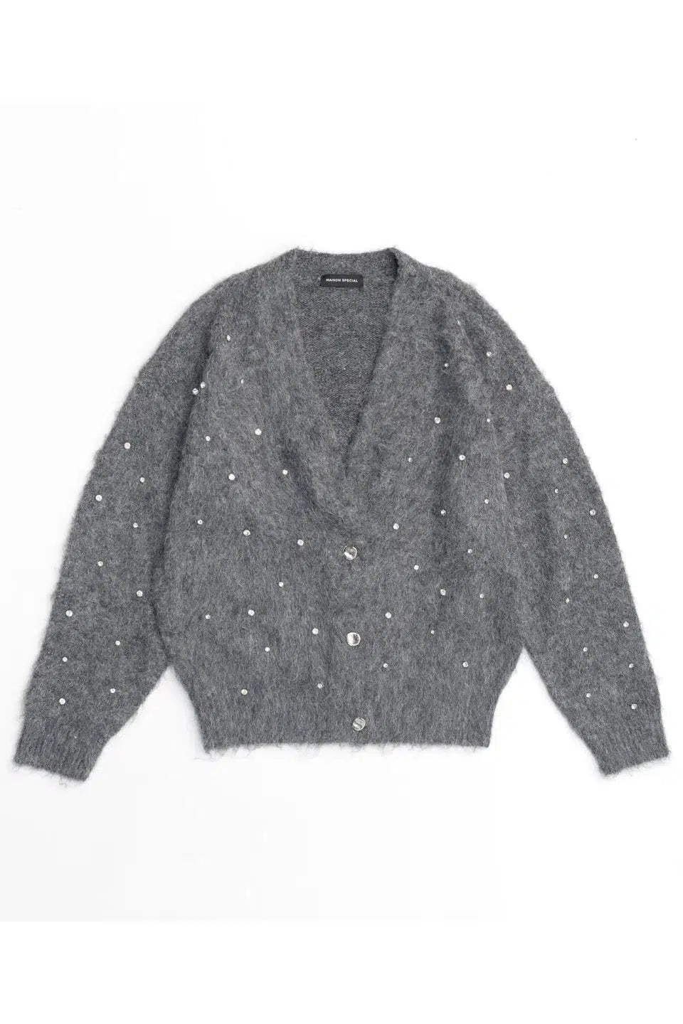 MAISON SPECIAL-Sparkling Bijou Knit Cardigan-NOWALL