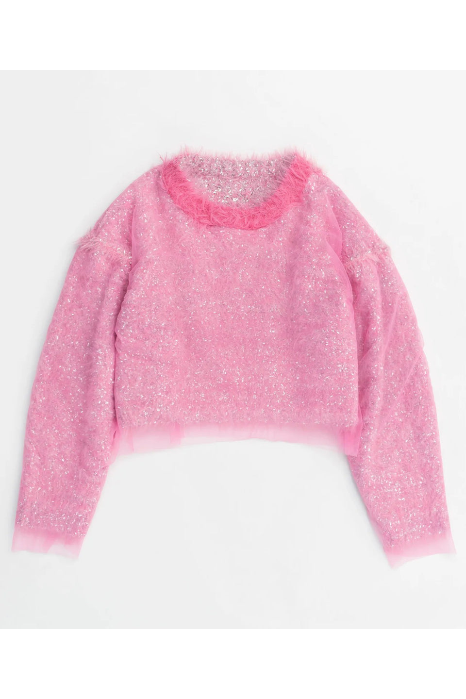 MAISON SPECIAL-Sparkling Shaggy Knit Pullover-NOWALL