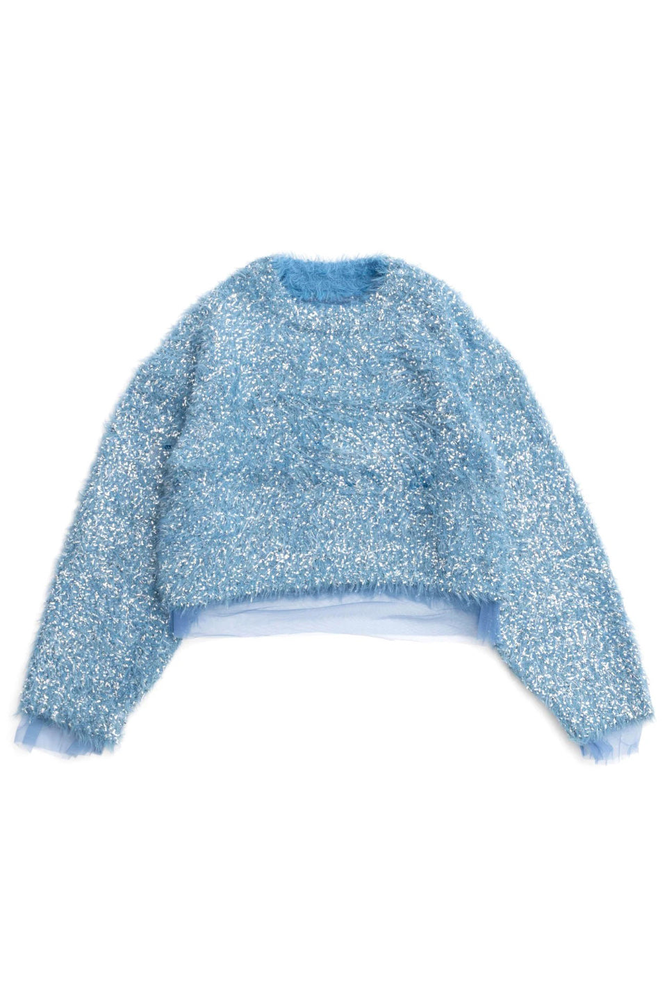 MAISON SPECIAL-Sparkling Shaggy Knit Pullover-NOWALL