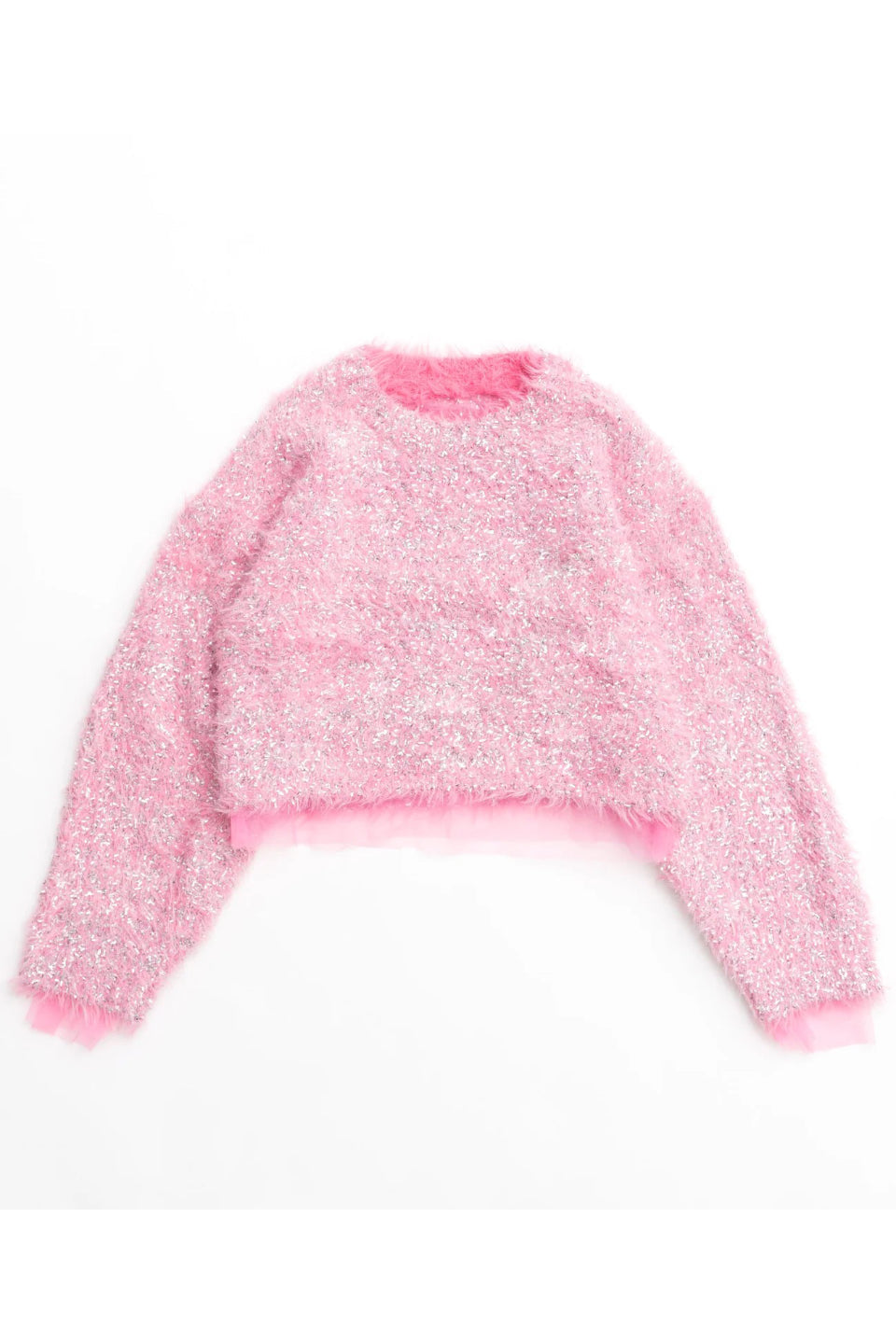 MAISON SPECIAL-Sparkling Shaggy Knit Pullover-NOWALL