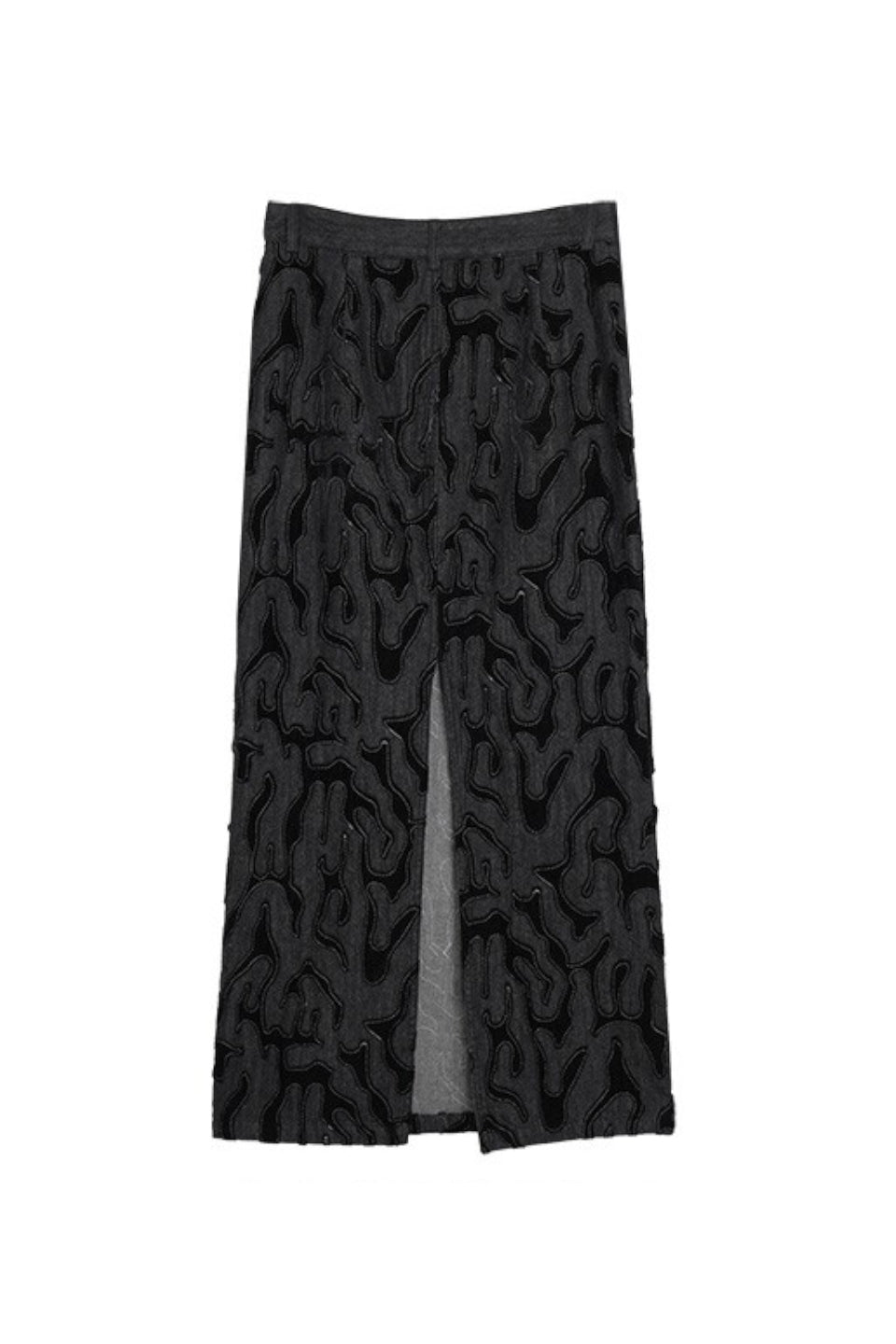 MICALLE MICALLE-Stitch Art Long Skirt-NOWALL