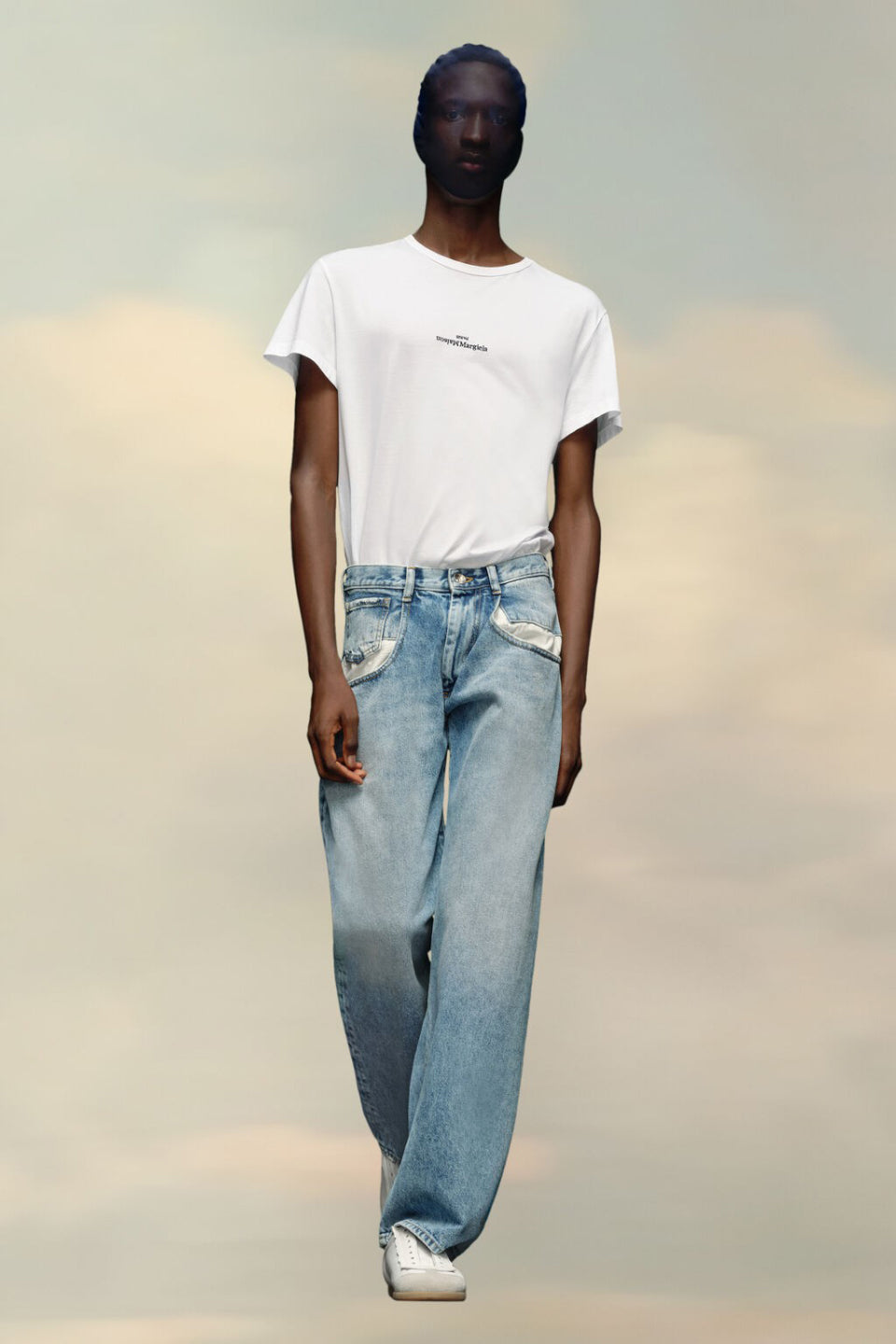 Maison Margiela-Straight Jeans with Contrasting Pockets-NOWALL