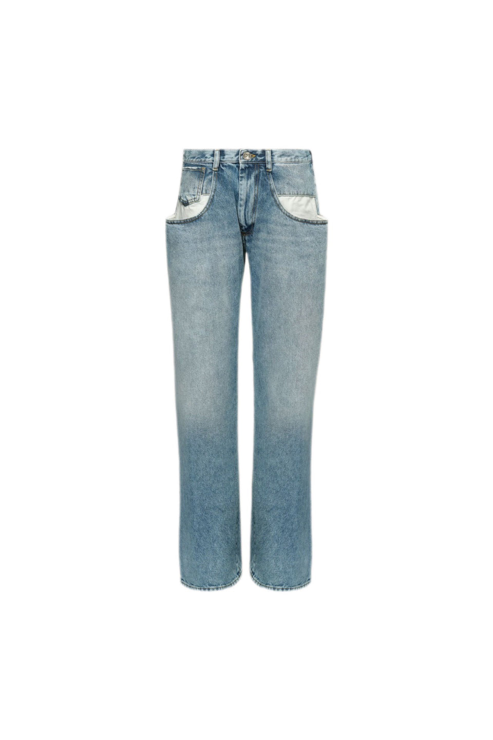 Maison Margiela-Straight Jeans with Contrasting Pockets-NOWALL