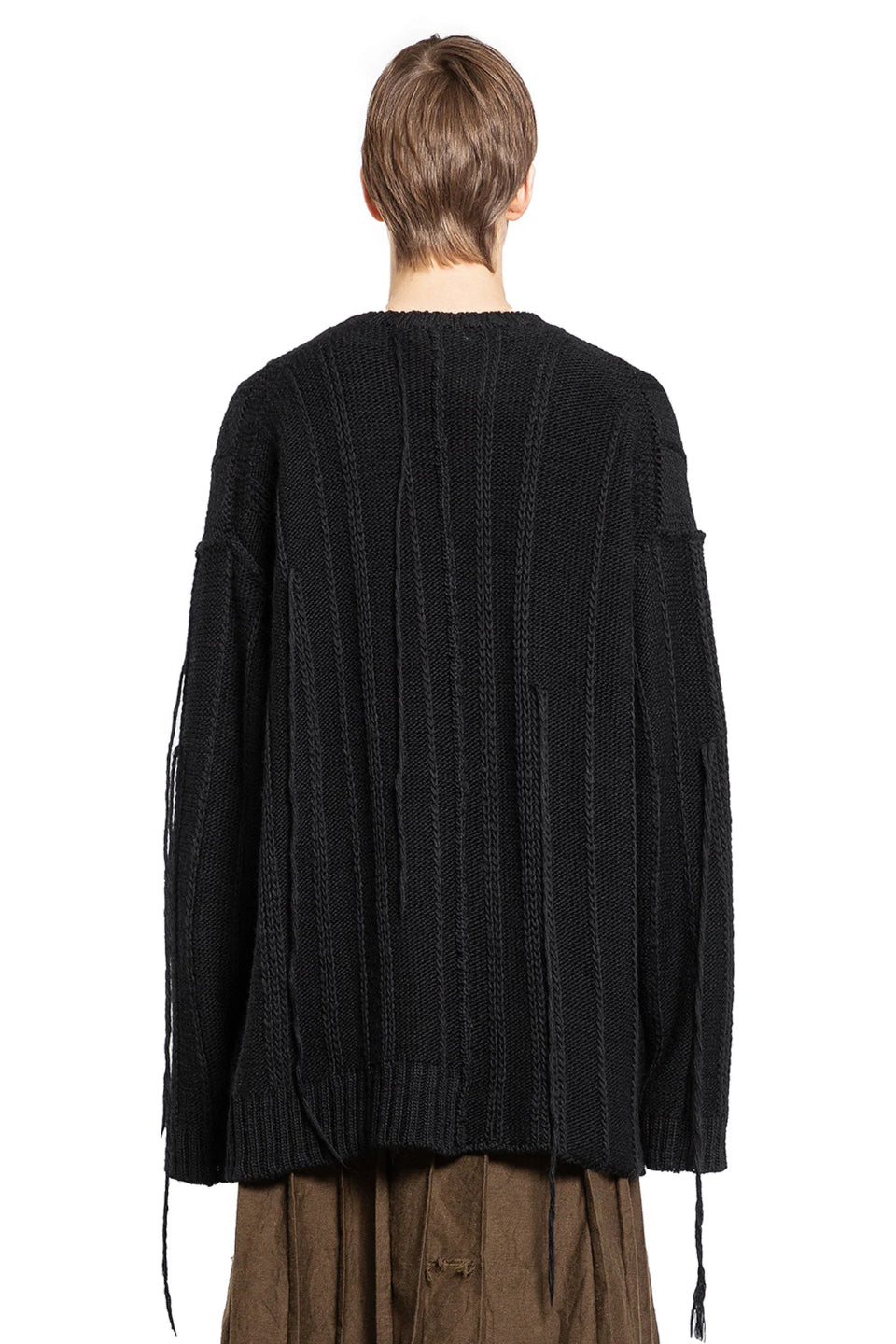 Yohji Yamamoto POUR HOMME-String Switching Sweater-NOWALL