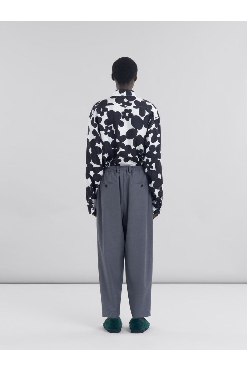 MARNI-Tropical Wool Pants-NOWALL