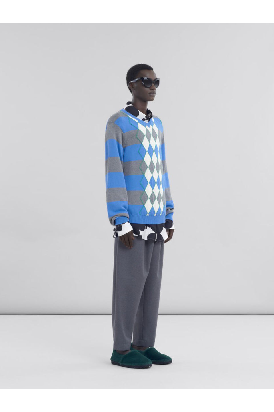 MARNI-Tropical Wool Pants-NOWALL