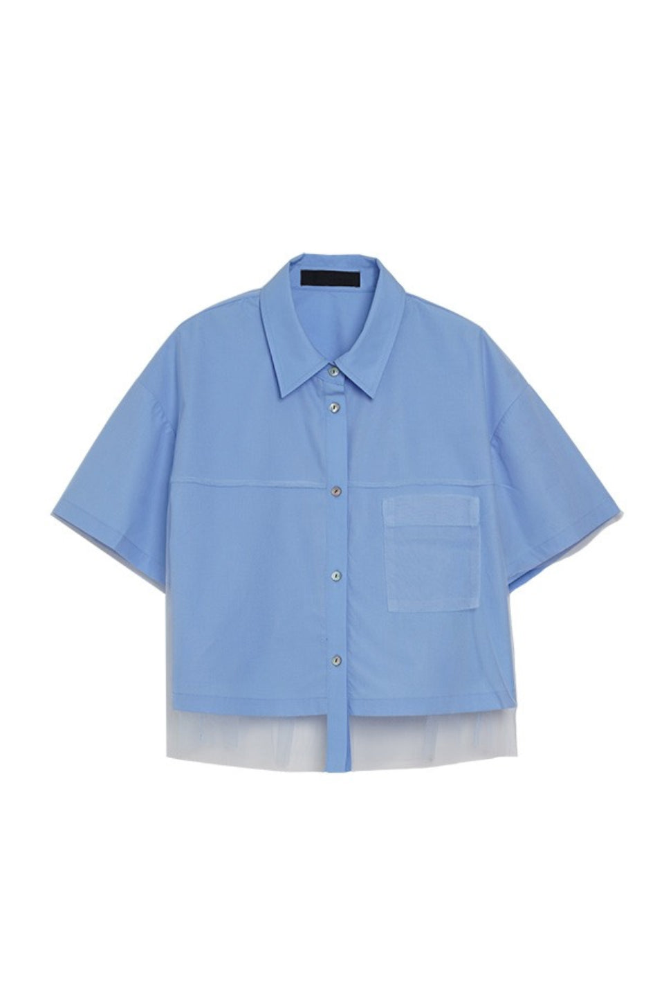 MICALLE MICALLE-Tulle Design Shirt-NOWALL