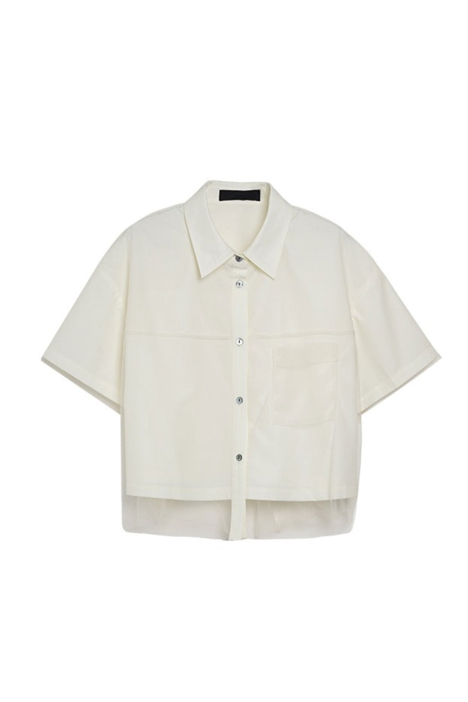 MICALLE MICALLE-Tulle Design Shirt-NOWALL