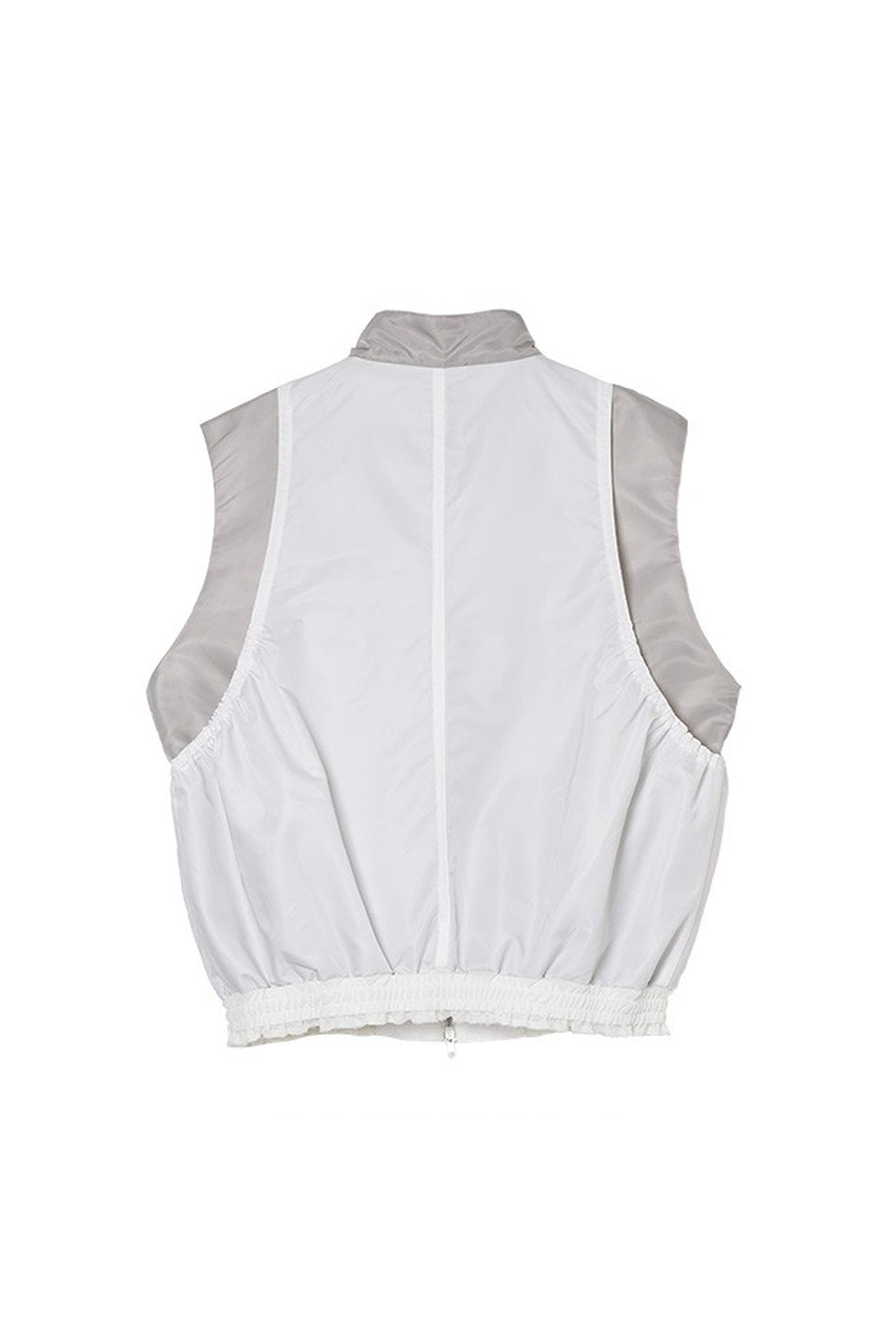 MICALLE MICALLE-Two Tone Nylon Zip Vest-NOWALL