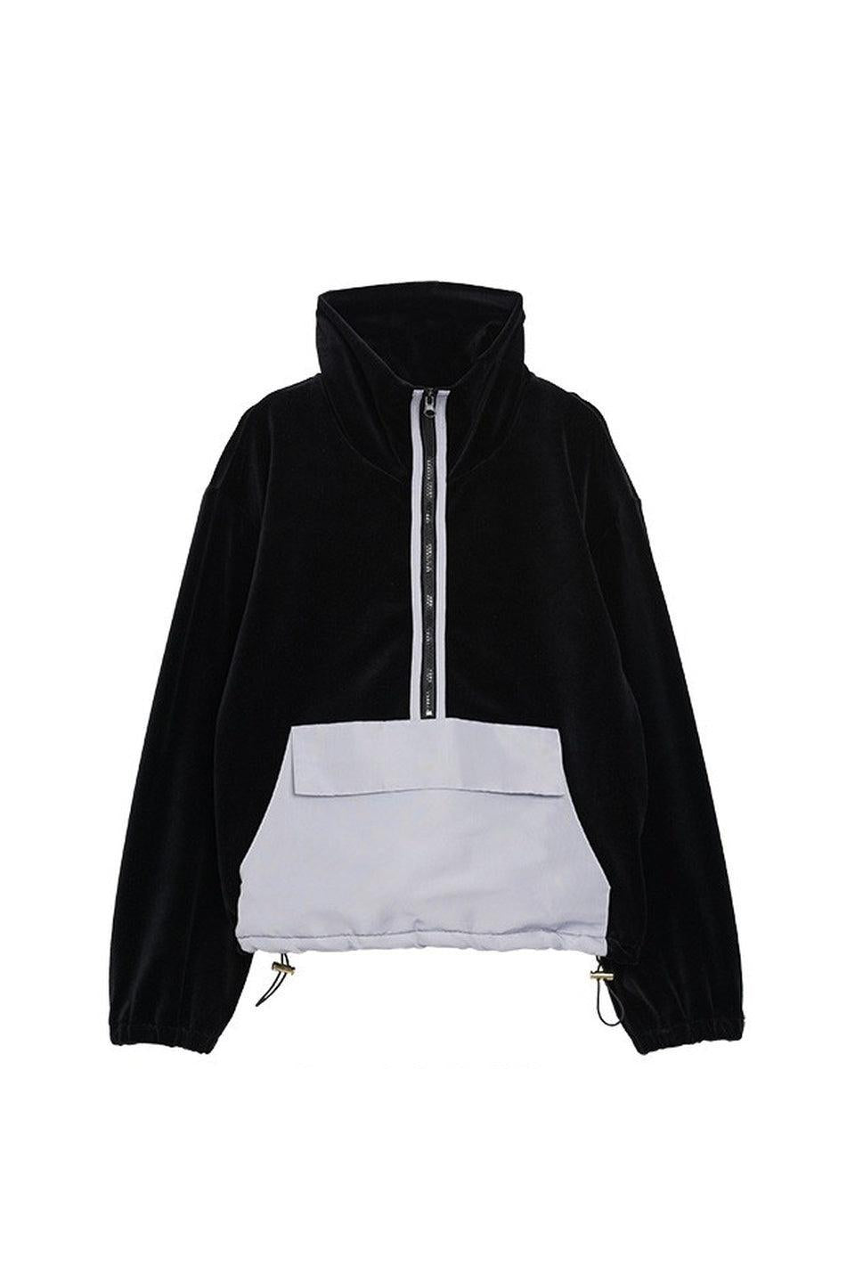 MICALLE MICALLE-Two-Tone Panel Blouson-NOWALL