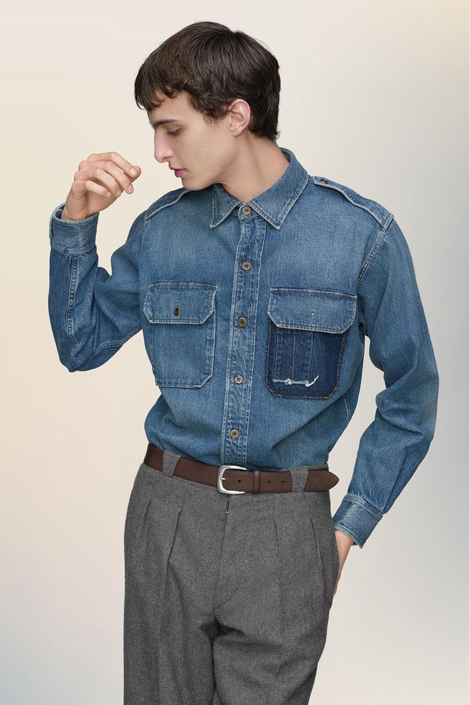 Maison Margiela-Vintage Denim Shirts-NOWALL