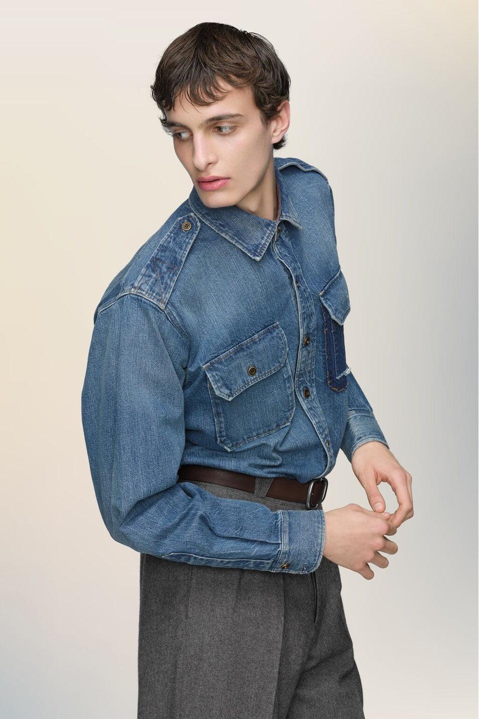 Maison Margiela-Vintage Denim Shirts-NOWALL